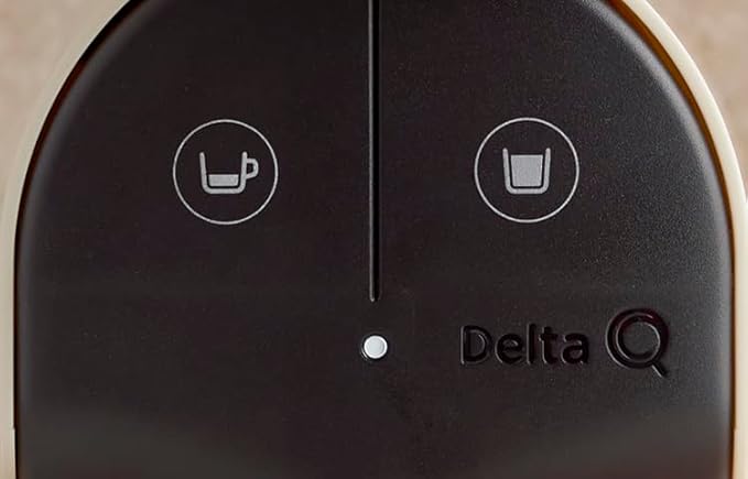 Delta Q Quick Espresso Capsule Machine – Compact Size – Works ONLY with Delta Q Pods (White)