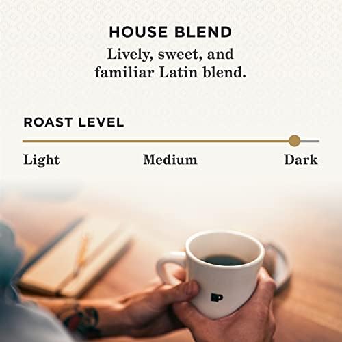 Peet's Coffee, Dark Roast Keurig K-Cup Pods, 100% Arabica Coffee - House Blend 60 Count (6 Boxes of 10 K-Cup Pods)
