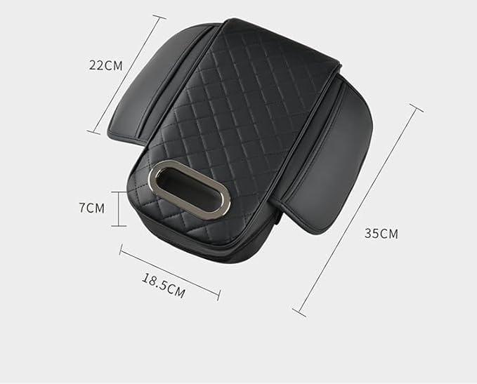 Car Armrest Pad for Toyota 4Runner 2000–2025, Center Console Cover with Memory Foam Cushion, Anti-Slip Protector, Arm Rest Cushion Car Interior Accessories,C Red