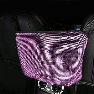 eing Car Organizers and Handbag Holder Car Seat Net with Shiny Diamonds for Women, Car Barrier for Dogs and Kids, Pink Car Organizer