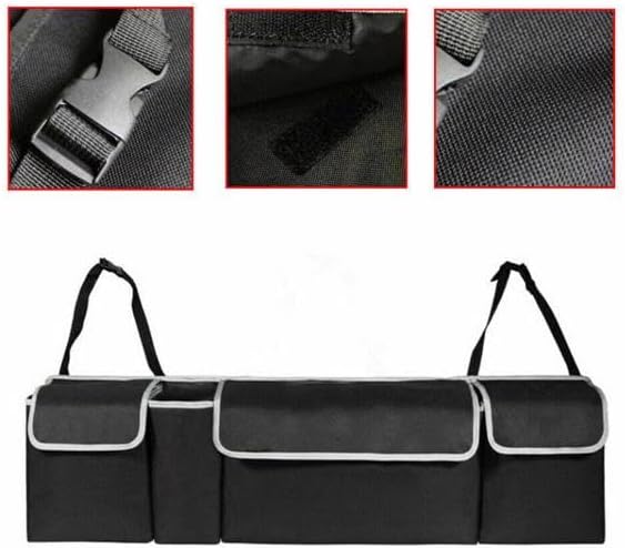 Car Trunk Organizer Oxford Interior Accessories Back Seat Storage Bag 4 Pocket