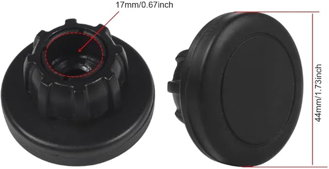 2 Pack Magnetic Phone Holder Mount Magnet and Metal Plate with 17mm Ball Joint Socket Replacement Base for Car Smartphone Stand Air Vent Windshield Dashboard Cradle-Less Stick-On Case