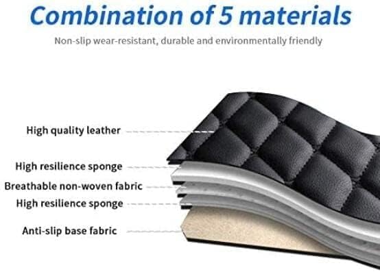 Custom Car Floor Mat Compatible with 97% Car Models Luxury Leather All Weather Waterproof Anti-Skid Full Coverage Car Mats (Wine)