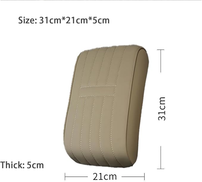 Car Armrest Pad for Lexus GX460 2014 2015 2016 2017 2018 2019 2020 2021 2022 2023 Memory Cotton Armrest Box Pad Center Console Scratch Pad Seat Box Cushion Protector,Beige