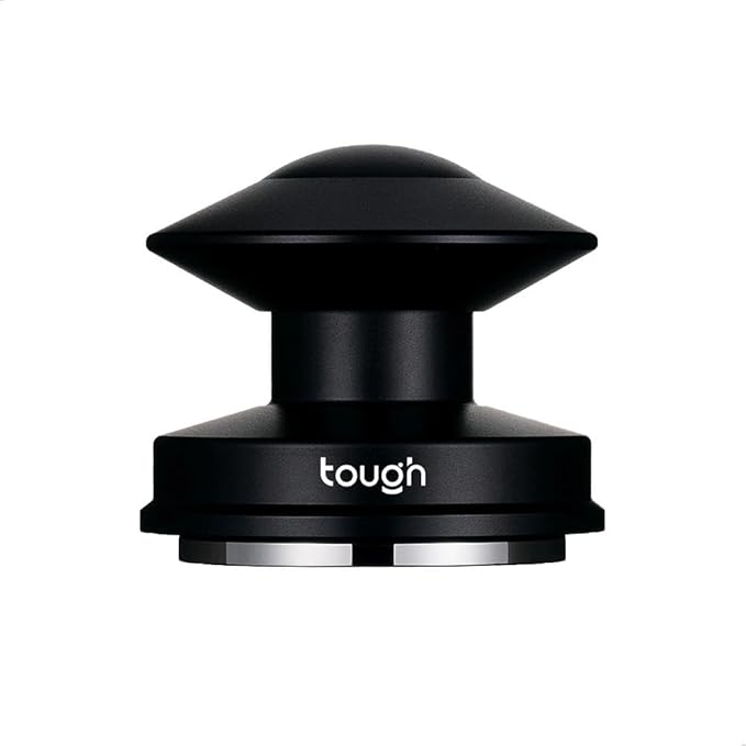 Espresso Tamper 58.5mm,Calibrated Spring Loaded Coffee Tamper Tool with Flat Base & UFO Design, Fits 58mm Portafilters, Coffee Accessories, Matte Black