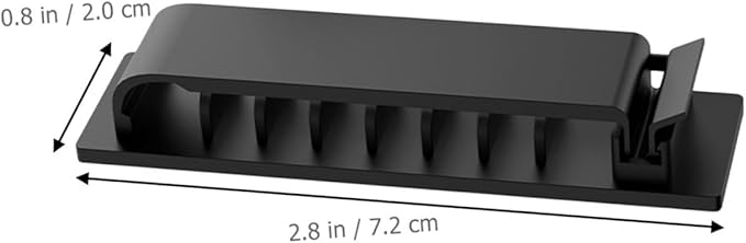 HOMSFOU 16pcs Self-Adhesive Cable Organizer for Cables Desktop and Compact Wire Management for Home Office Study