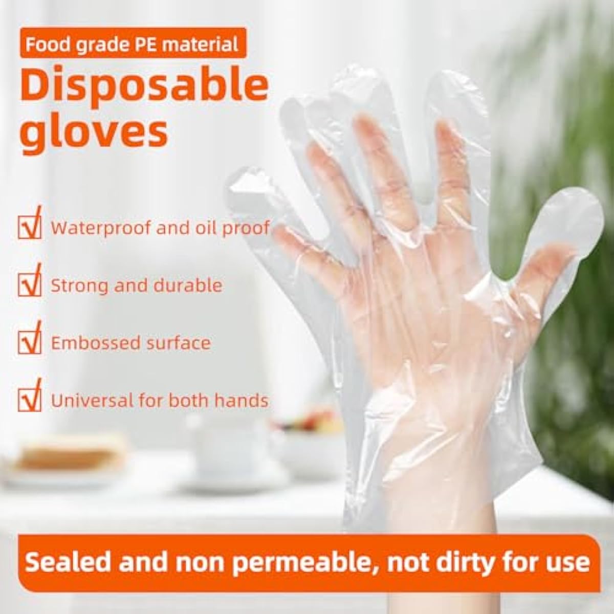 Disposable Plastic Gloves Food Handling Service Gloves Disposable For Cooking