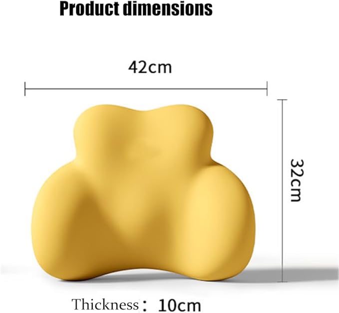 Car Lumbar Support Pillow for Mercedes-Benz R-Class (W251) LWB 2006-2011 2012 2013 Memory Foam Back Support Cushion Breathable Car Seat Lumbar Pad Accessories,Dark Gray