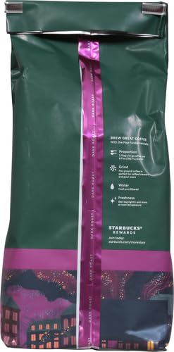 Starbucks Ground Coffee,Dark Roast Hot or Iced Coffee,French Roast,18 oz,(Pack of 2)