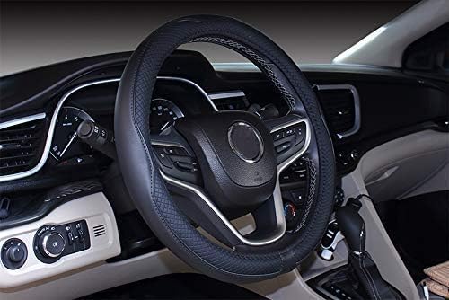 Mayco Bell 2019 New Microfiber Leather Car Extra Large Steering Wheel Cover for Big Trucks (18.3-18.7'', Black)