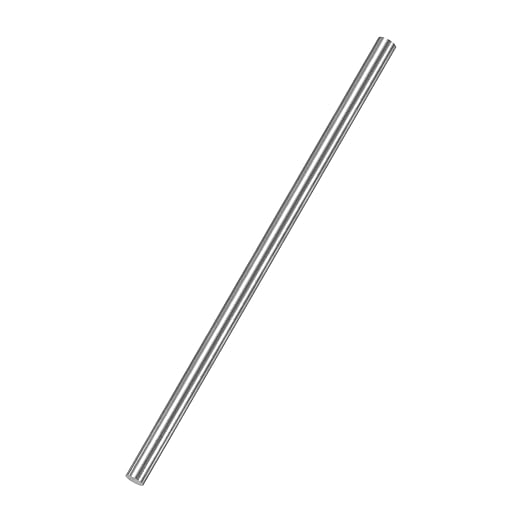 PATIKIL Pure Iron Bar, 0.47" Diameter 12.01" Length Iron String Rod Steel Stick DIY Craft Supplies for Crafting Science Lab Testing