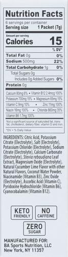 BODYARMOR Flash IV Electrolyte Packets, Cucumber Lime - Zero Sugar Drink Mix, Single Serve Packs, Coconut Water Powder (6 Count) (Pack of 2)