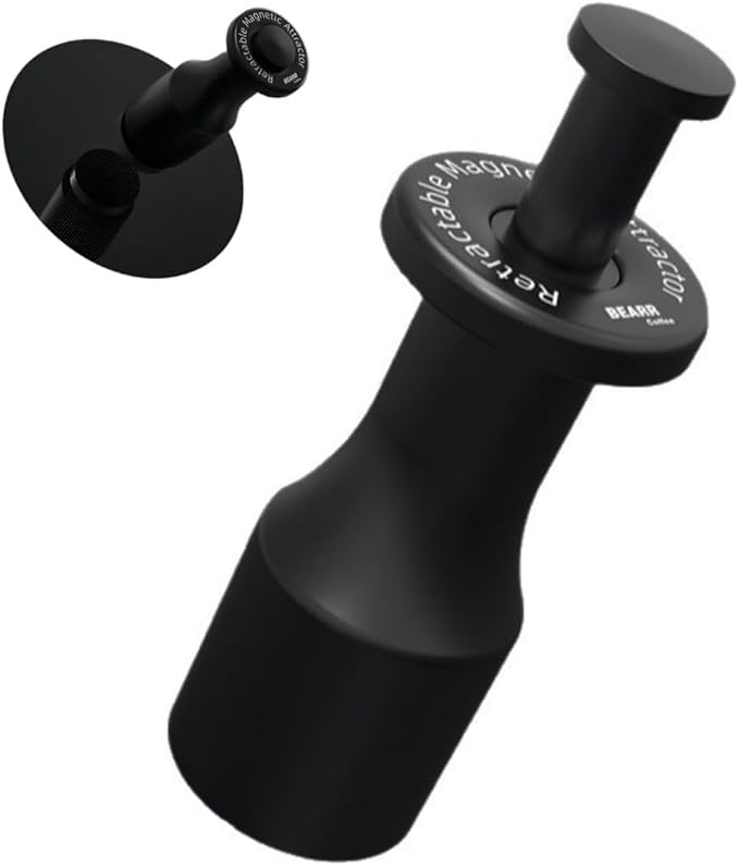 Magnetic Suction Coffee Puck Screen Removal Tool Aluminum Alloy Espresso Machine Accessory Compatible with Magnetic Stainless Steel Puck Screen Black