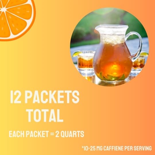 Pitcher Packets Drink Powder - 12 (2-quart) Sugar Free Variety Pack with Peach, Sweet, Peach Mango Green, Lemon Iced, Raspberry Green Tea
