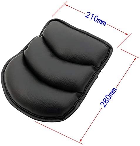 Soft PU Leather Car Armrest Pads Univeral Vehicle Auto Center Consoles Armrest Padding Protective Case Pillow Pad Cover Cushion Armrest Pillow (Gray)