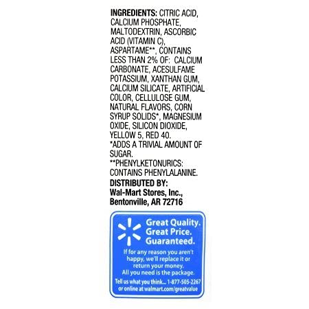 Great Value Orange Early Rise Drink Mix, 5 Count (Pack of 2)