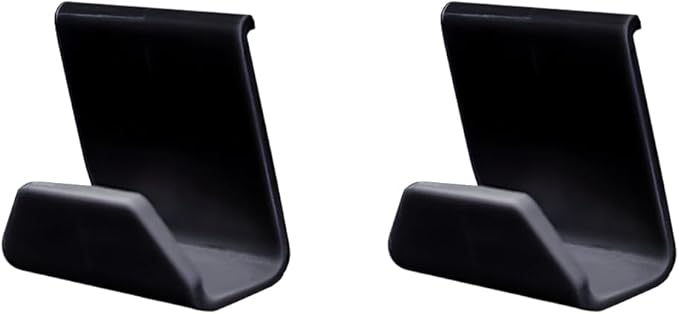 2PCS Car Co-Pilot Glovebox Hooks, Front Passenger Seat Glovebox Storage Hanger for Purse Key Umbrella Cable, Multifunctional Glove Compartment Holder Organizer Hook, Universal Fit (Black)