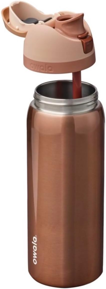 Owala 32oz Stainless Steel FreeSip Water Bottle - In Good Company (Rose Gold)