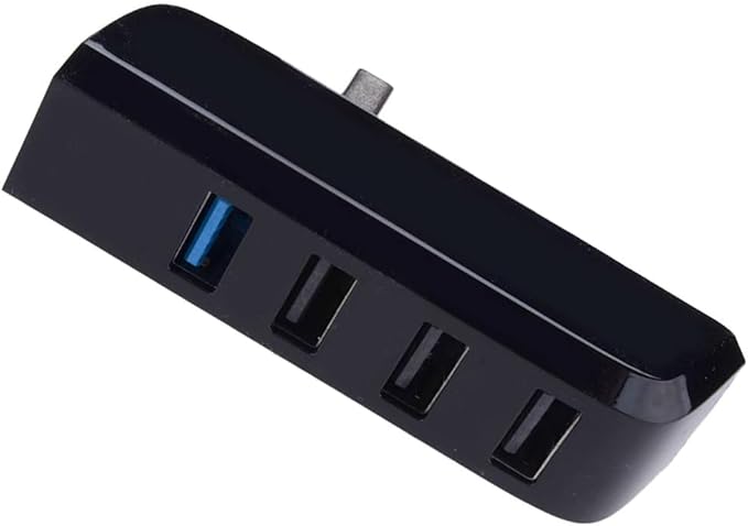 4-in-1 Multi Port Glove Box USB Hub Flash Drive Docking Station Charger Compatible for Tesla Model 3 Y 2021-2024