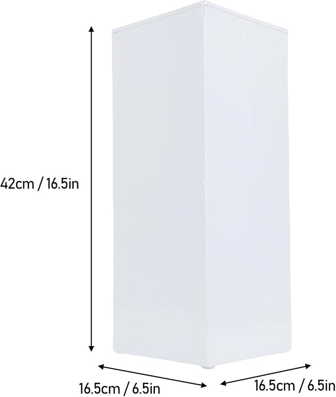 Umbrella Stand, Umbrella Holder for Entryway, Metal Square Umbrella Rack Organizer Freestanding, for Canes Walking Sticks (White)