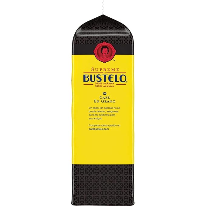 Supreme Bustelo Espresso Style Whole Bean Coffee, Dark Roast, 32 oz., Each (SMU01800)