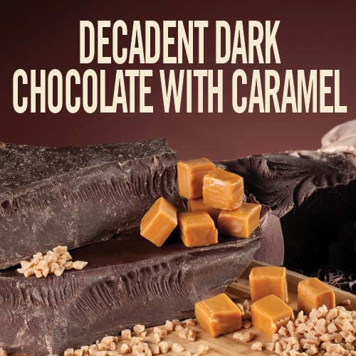 Castle Kitchen Classic Caramel Dark Chocolate Premium Hot Cocoa Mix - Dairy-Free, Vegan, Plant Based, Gluten-Free, Non-GMO Project Verified, Kosher - Just Add Water - 14 oz (Pack of 6)