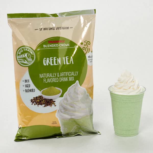 Big Train Dragonfly Green Tea Blended Crème Beverage Mix, 3.5 Pound (Pack of 1)