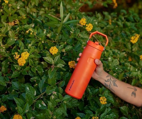 Stanley IceFlow Flip Straw 2.0 Water Bottle 36 OZ | Built-In Straw with Larger Opening | Lightweight & Leak-Resistant | Insulated Stainless Steel | BPA-Free | Lilac