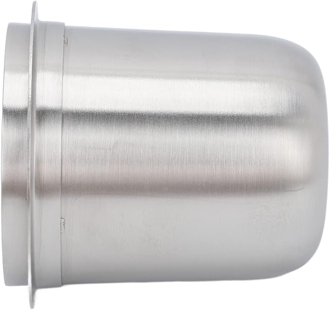 Espresso Dosing Cup Sturdy Stainless Steel Coffee Making Dosing Cup, 150ml 58mm Universal Inverted Coffee Powder Cup for Coffee Machine, 2.7x2.3x2.9in Espresso Cup Release Hand Kit (Silver)