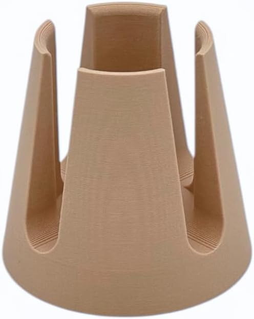 Stovetop Espresso Maker Funnel Stand - Greca Coffee Dosing Holder, Fits 3-Cup & 6-Cup Filter Baskets, Handmade (Matte Late brown)
