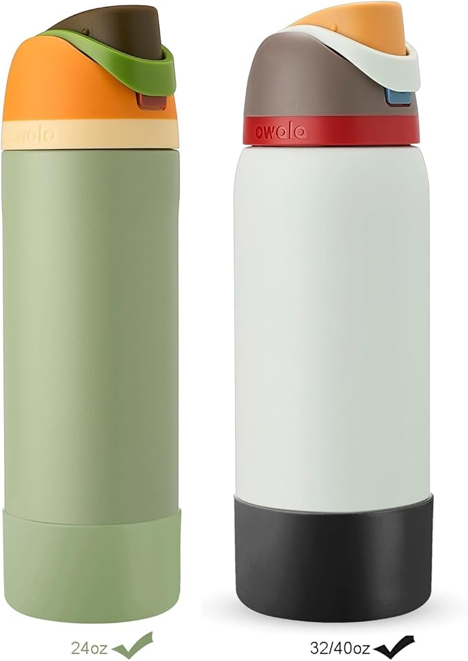 Silicone Boot for Owala Water Bottle 24/32/40 oz, Anti-Slip Protective Sleeve for FreeSip/Twist/Flip Water Bottles, BPA Free, Bottom Bumper Cover Protects Water Bottles from Scratches