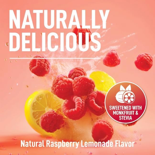 Keppi Electrolytes Powder – Raspberry Lemonade Flavor 50 Servings – No Sugar Hydration Supplement with Magnesium, Potassium, Sodium – Keto, Vegan, Fasting-Friendly, Zero Calorie Electrolyte Drink