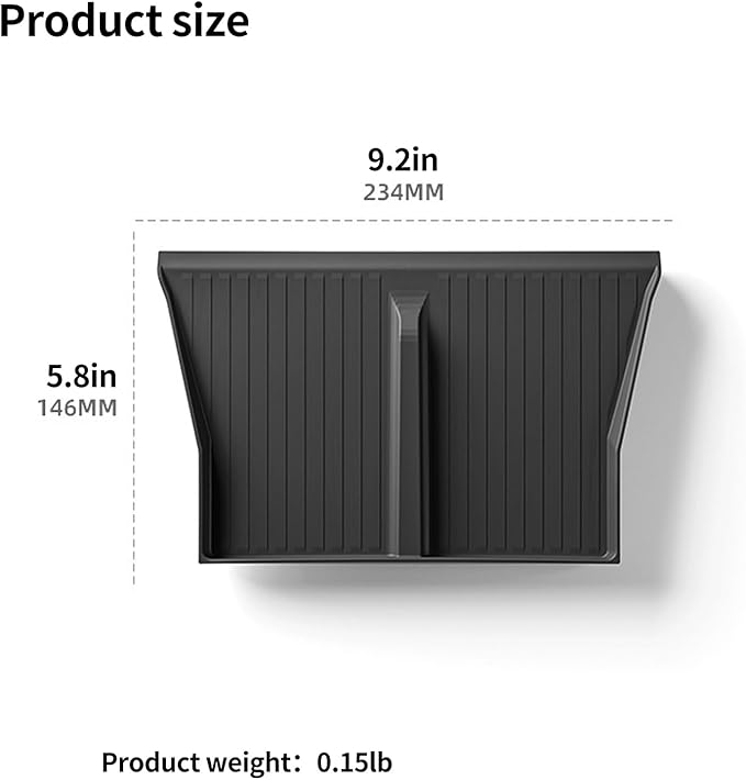 Center Console Wireless Charging Mat fit for cybertruck Anti-Slip Waterproof Silicone Mat Center Console Interior (Black)