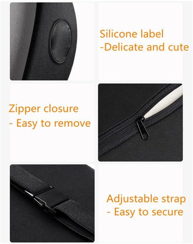 Car Headrest & Lumbar Support Cushion, Ergonomic Car Seat Headrest & Lumbar Cushion, Car Lumbar Support Pillow and Car Neck Pillow Kit for Office Chair, Truck, Wheelchair (Grey)