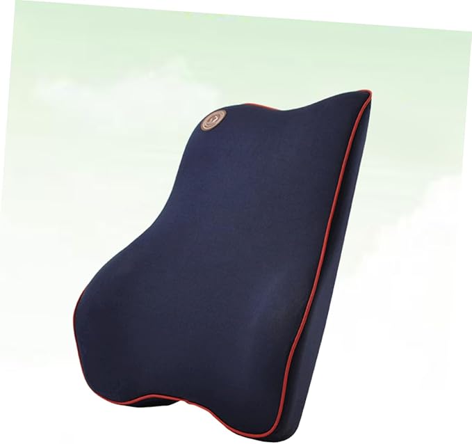Memory Car Seat Cushion for Lumbar Support Comfortable Waist Pad Blue Auto Supplies for Enhanced Comfort and Protection Your Vehicle