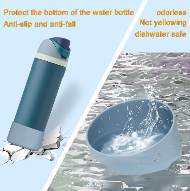 Silicone Boot for Owala Water Bottle 24/32/40 oz, Anti-Slip Protective Sleeve for FreeSip/Twist/Flip Water Bottles, BPA Free, Bottom Bumper Cover Protects Water Bottles from Scratches