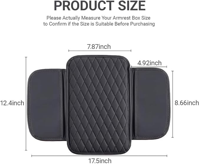 Car Center Console Cover for Genesis G80 II 2020 2021 2022 2023 2024 2025,Leather Armrest Lid Cushion Protector Multifunctional Armrest Pad Interior Accessories,Beige