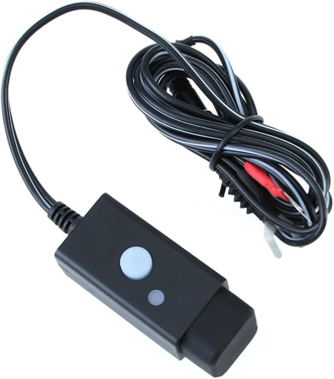 Alipis USB Car Charger Motorcycle USB Socket 18awgx2c Cable Abs Material Led Indicator