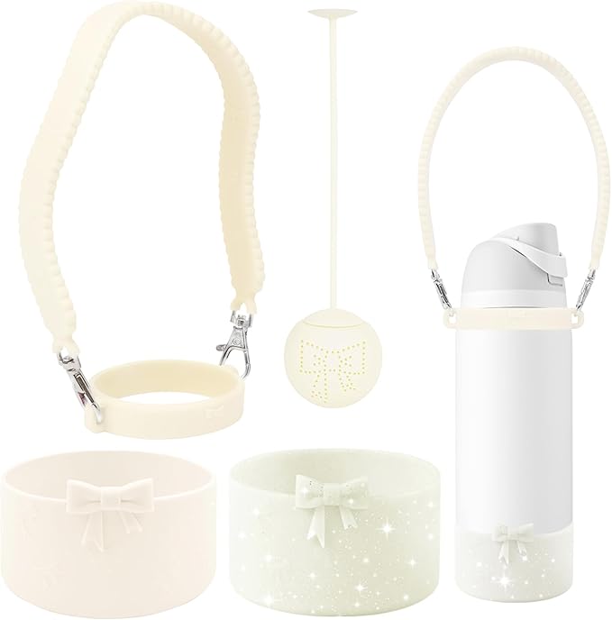 Silicone Bow Boot Water Bottles Accessories for Owala 32 oz WaterBottles