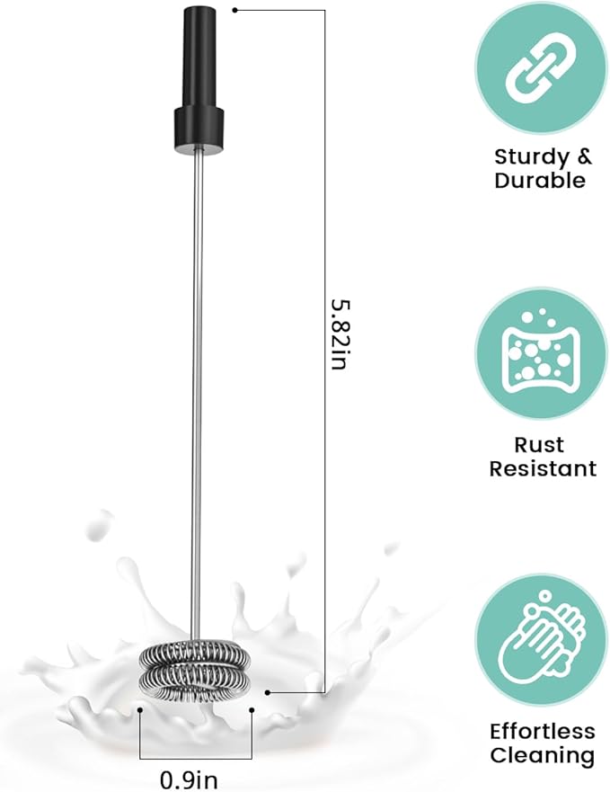 Maestri House Replacement Whisk Rods for Milk Frother (2 Pcs). Compatible with MMF-BX07, MMF-BX07-L, MMF-BX07-A, MHMF06. [NOTE:NOT For MHMF03, MHMF07]