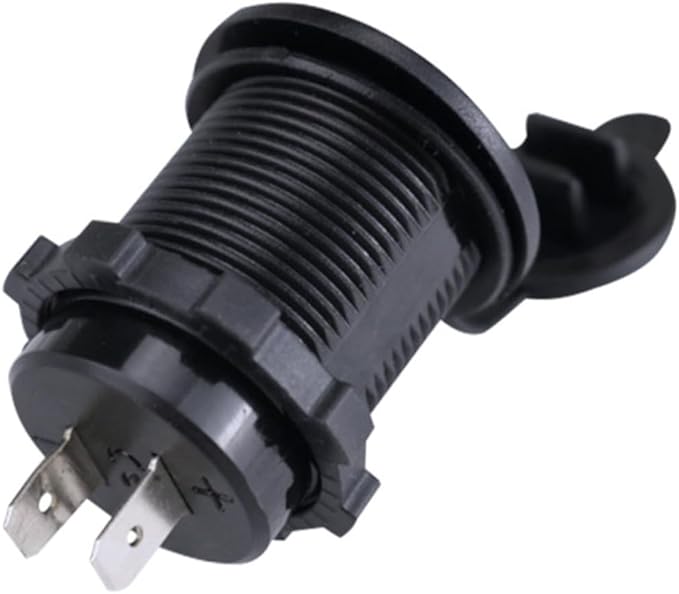 5v Dual USB Car and Motorcycle Charger Socket for Mobile Devices Suitable for Vehicles Powers Two Devices Simultaneously Indicator