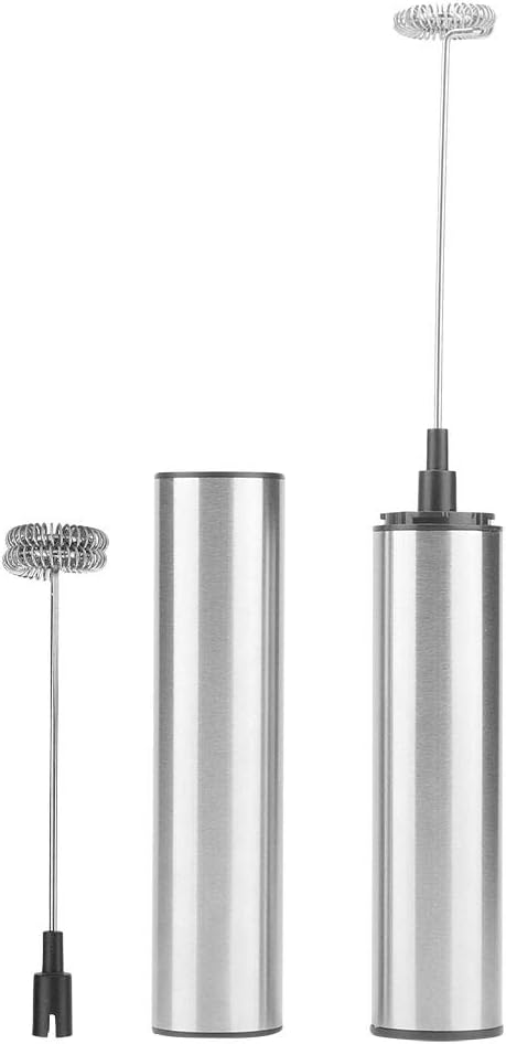 Electric Stainless Steel Milk Frother USB Rechargeable Blender Mixer for Kitchen Use