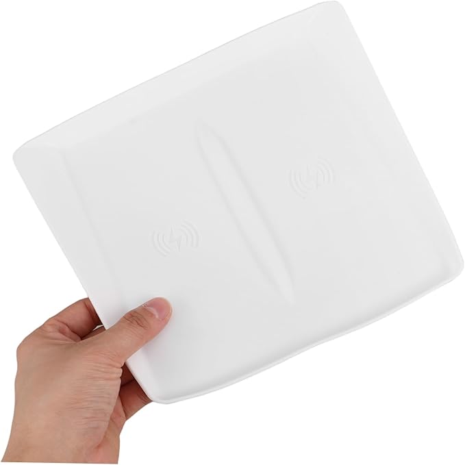 Mikikit Charging Pad Compatible Non- Console Charger Mobile Phone Holder Car Interior Accessory White