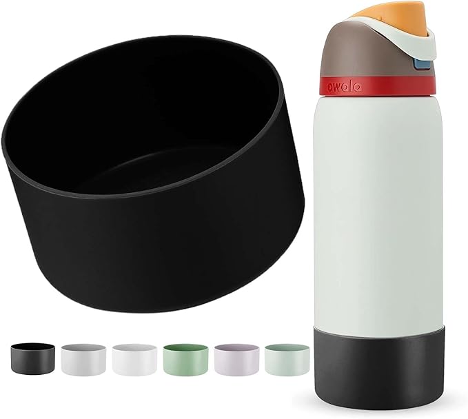 Silicone Boot for Owala Water Bottle 24/32/40 oz, Anti-Slip Protective Sleeve for FreeSip/Twist/Flip Water Bottles, BPA Free, Bottom Bumper Cover Protects Water Bottles from Scratches