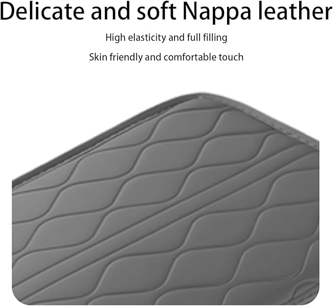 Car Center Console Cover, Leather Vehicle Arm Rest Protection Cushion with 2 Side Storage Bags, Auto Interior Armrest Storage Box Pad Accessories, Universal for SUV, Sedan, Truck (Gray)