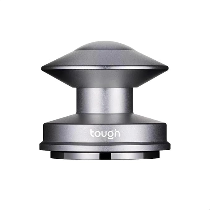 Espresso Tamper 58.5mm,Calibrated Spring Loaded Coffee Tamper Tool with Flat Base & UFO Design, Fits 58mm Portafilters, Coffee Accessories, Matte Silver
