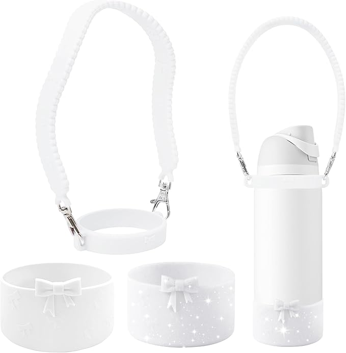 Silicone Bow Boot Water Bottles Accessories for Owala 32 oz WaterBottles