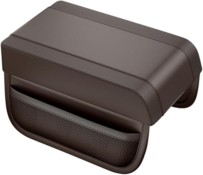 Car Armrest Box Pad for Toyota RAV4 RAV4 5-Door/RAV4 3-Door XA50 XA40 XA30 XA20 XA10 1995-2025 Center Console Armrest Box Leather Car Console Storage Box Arm Rest Cushion Pads,Brown