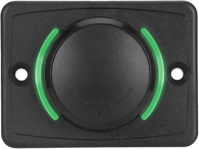 Car Dual USB Port Socket, 3.1A DC12V/24V Portable Mini Power Charger Socket with LED Indicator for High End Large Scale Vehicles Such as Ships, Yachts, RVs, Buses(Green)