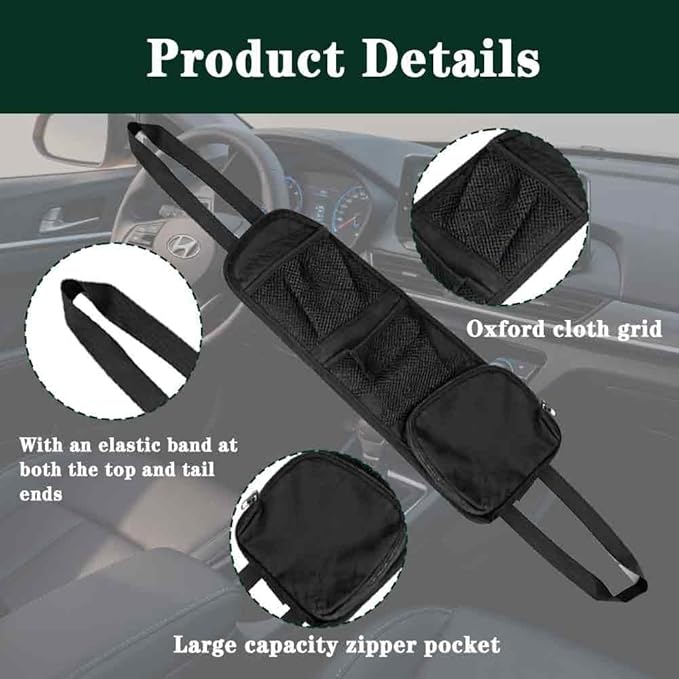 1PCS Car Seat Storage Pouches, Car Organizer, Universal Fit for Car Seats, SUVs, Trucks, Organize Phones, Water Bottles, Snacks, Travel Essentials (1PCS)